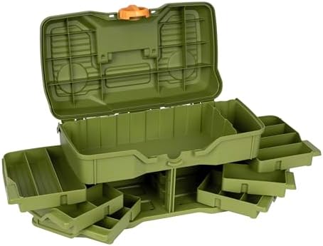 Flambeau Outdoors T4P Pro Multiloader Tackle Box - Portable Fishing Lure Organizer Station With Zerust Anti-RustTechnology, Includes 5 Removable Tuff Tainer Tackle Boxes, White/Orange - Image 5