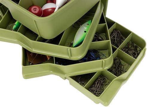 Flambeau Outdoors T4P Pro Multiloader Tackle Box - Portable Fishing Lure Organizer Station With Zerust Anti-RustTechnology, Includes 5 Removable Tuff Tainer Tackle Boxes, White/Orange - Image 6